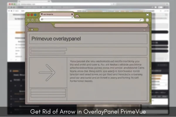 Get Rid of Arrow in OverlayPanel PrimeVue